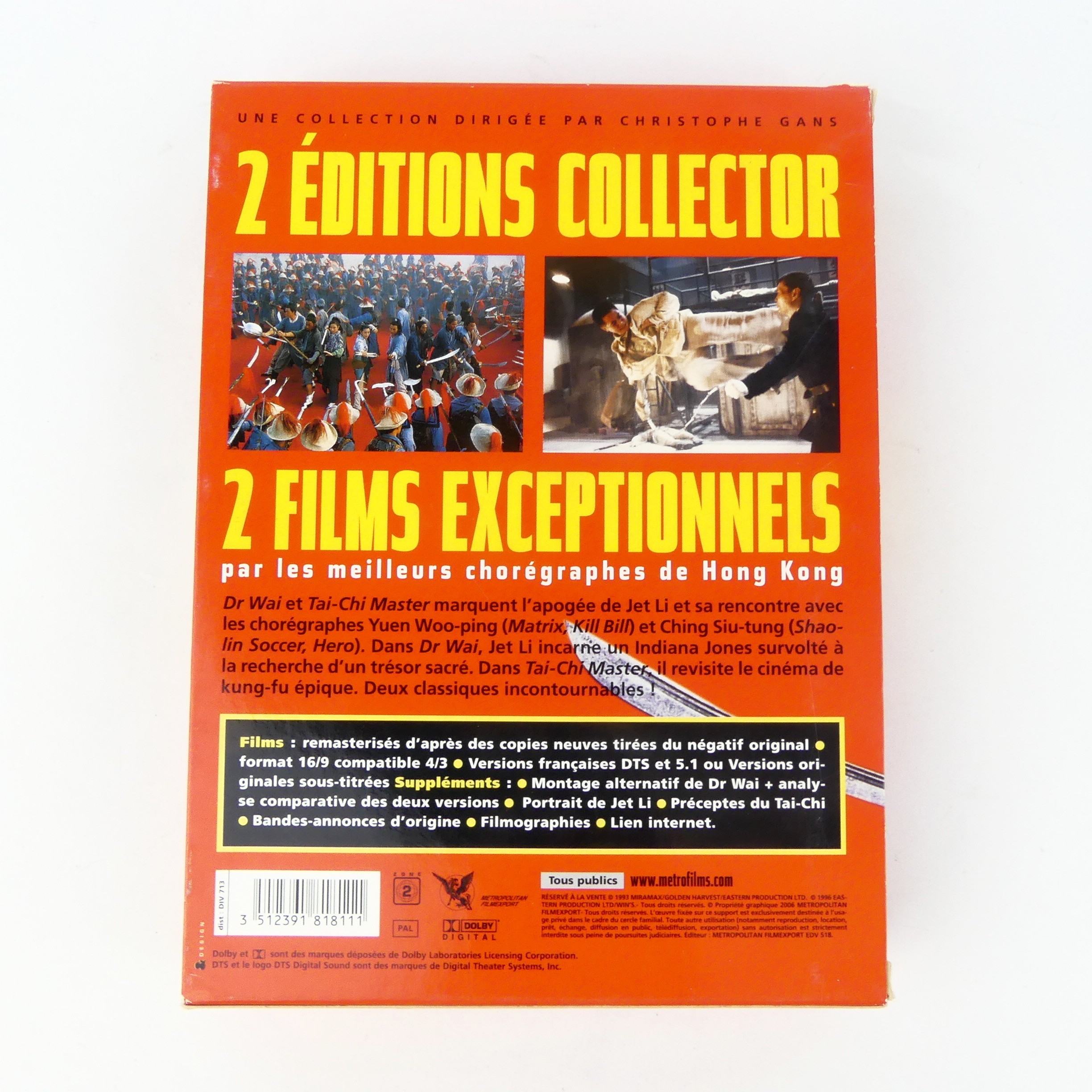Coffret 2 DVD Editions collector Jet Li HK Vidéo 1993 Très bon état - Vue 2 - 